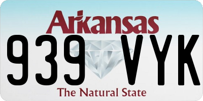 AR license plate 939VYK