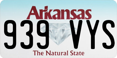 AR license plate 939VYS