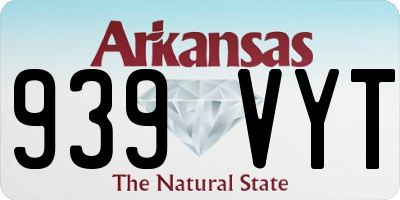 AR license plate 939VYT