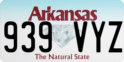 AR license plate 939VYZ