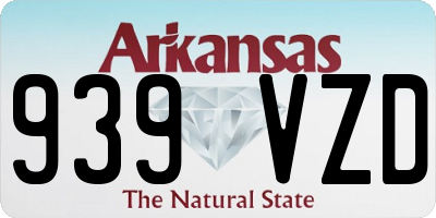 AR license plate 939VZD