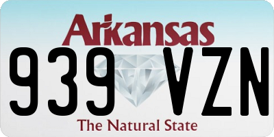 AR license plate 939VZN