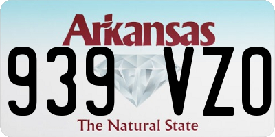 AR license plate 939VZO