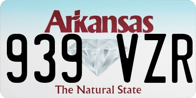 AR license plate 939VZR