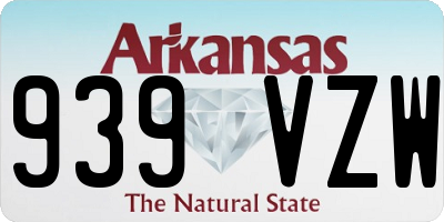 AR license plate 939VZW