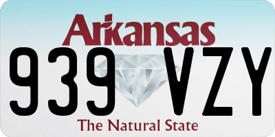 AR license plate 939VZY