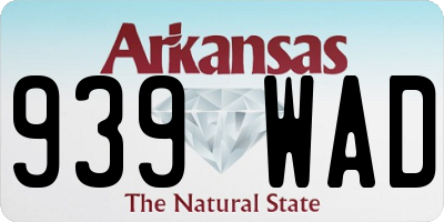 AR license plate 939WAD