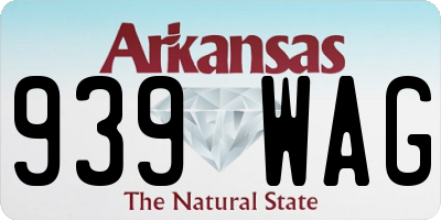 AR license plate 939WAG