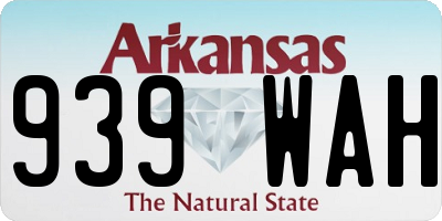 AR license plate 939WAH