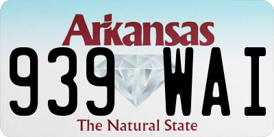 AR license plate 939WAI