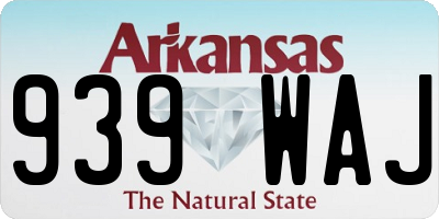 AR license plate 939WAJ