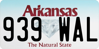 AR license plate 939WAL