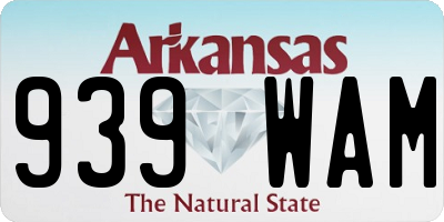 AR license plate 939WAM