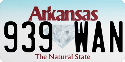 AR license plate 939WAN