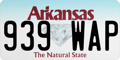 AR license plate 939WAP