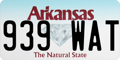 AR license plate 939WAT