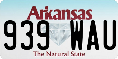 AR license plate 939WAU