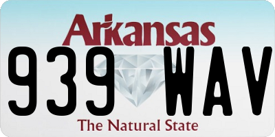 AR license plate 939WAV