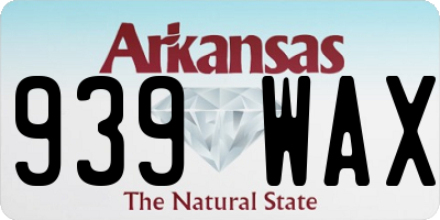 AR license plate 939WAX