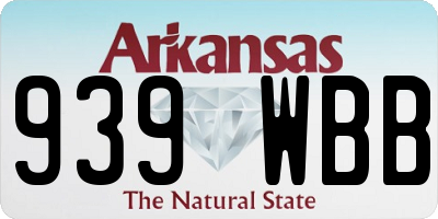 AR license plate 939WBB