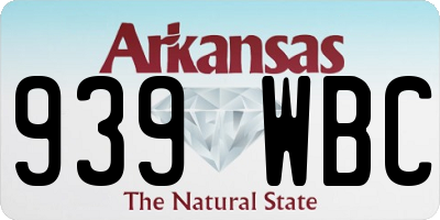 AR license plate 939WBC