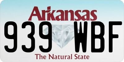 AR license plate 939WBF