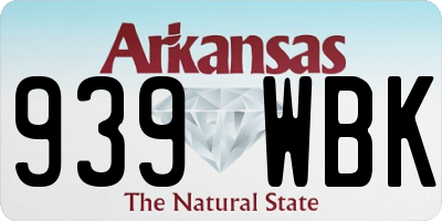 AR license plate 939WBK
