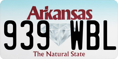 AR license plate 939WBL