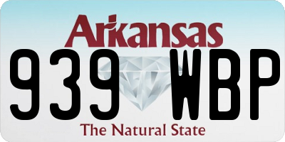 AR license plate 939WBP