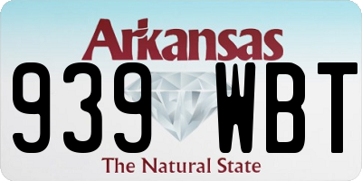 AR license plate 939WBT