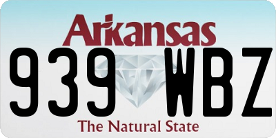 AR license plate 939WBZ