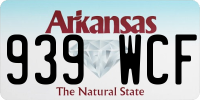 AR license plate 939WCF