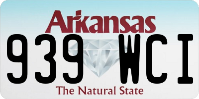 AR license plate 939WCI