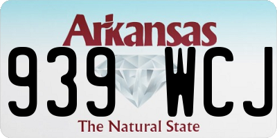 AR license plate 939WCJ