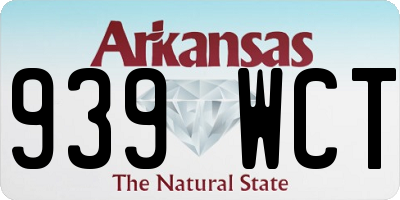 AR license plate 939WCT