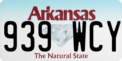 AR license plate 939WCY