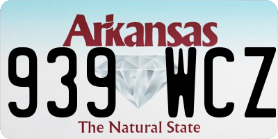 AR license plate 939WCZ