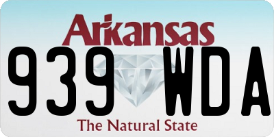 AR license plate 939WDA