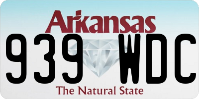 AR license plate 939WDC
