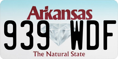 AR license plate 939WDF