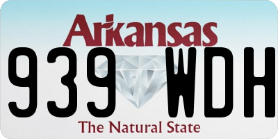 AR license plate 939WDH
