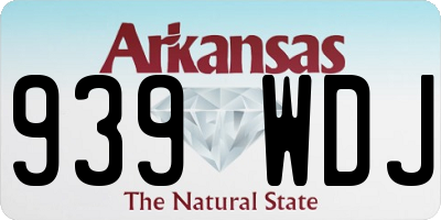 AR license plate 939WDJ