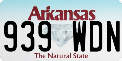 AR license plate 939WDN