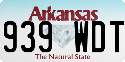 AR license plate 939WDT