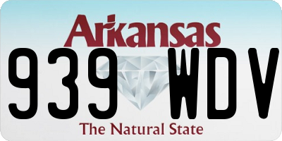 AR license plate 939WDV