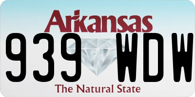 AR license plate 939WDW