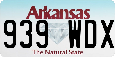 AR license plate 939WDX