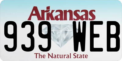AR license plate 939WEB