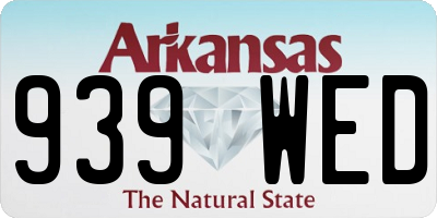 AR license plate 939WED
