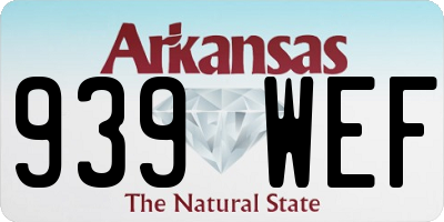 AR license plate 939WEF
